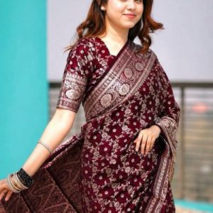 প্রিমিয়াম কাঞ্জি কাতান শাড়ি