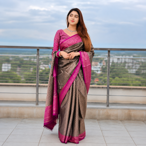 প্রিমিয়াম কাঞ্জি কাথান শাড়ি
